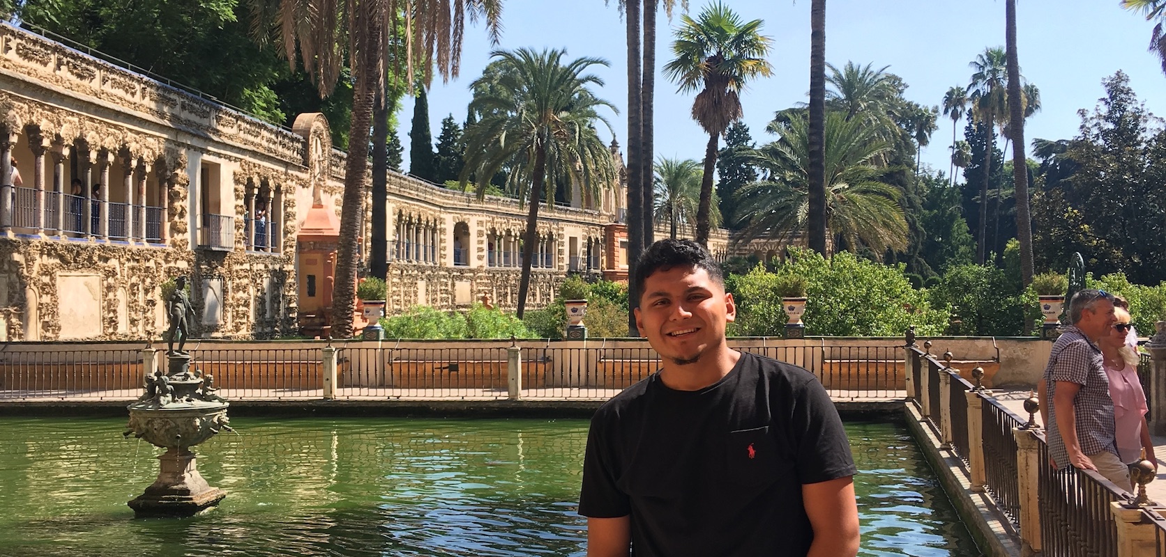 Student studying abroad in Spain
