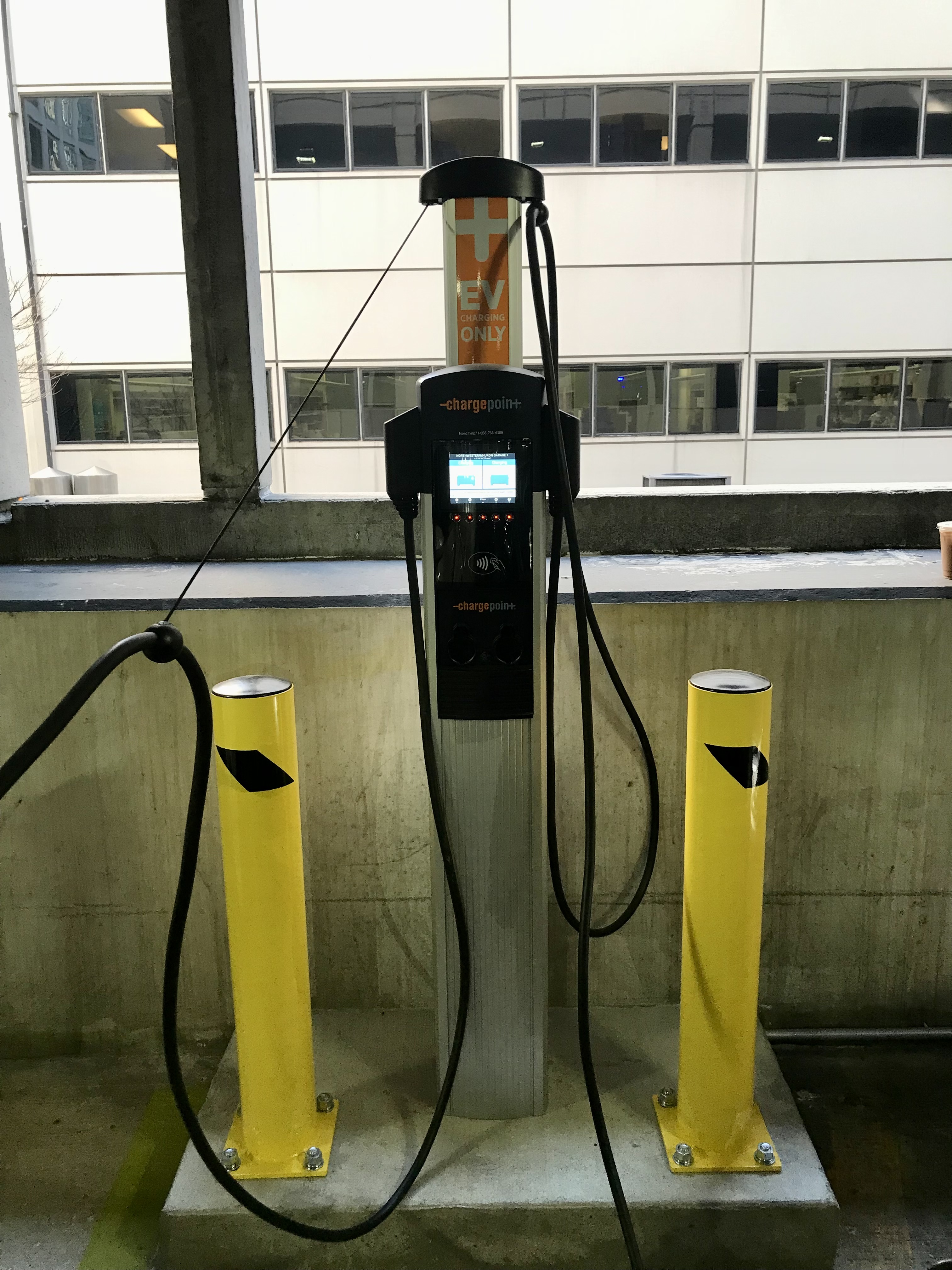 EV Charger in the Huron Garage