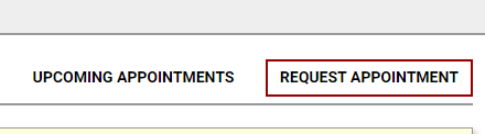the request appointment button on the ANU database