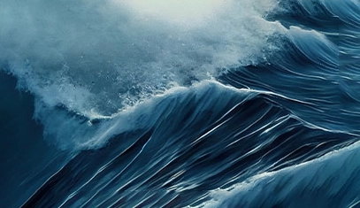 blue water wave graphic