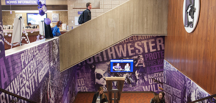 northwestern university campus arch