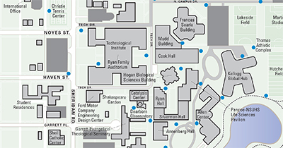 Map Of Northwestern Campus Maps : Northwestern University