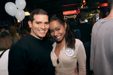 Jeremy White and Bianca Stacey (C01) at the fifth-reunion party