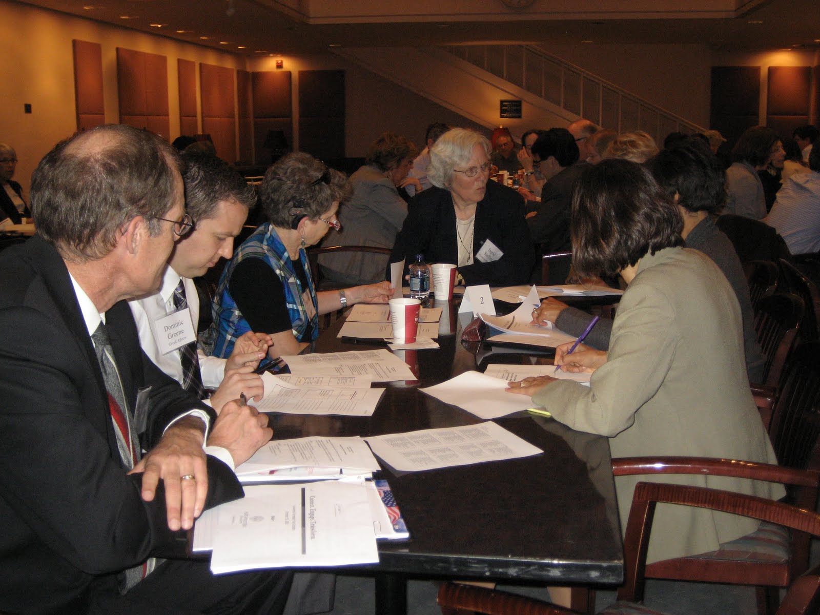 participants sitting around table